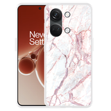 Hoesje geschikt voor OnePlus Nord 3 5G White Pink Marble