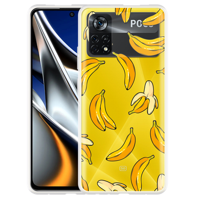 Cazy Hoesje geschikt voor Poco X4 Pro - Banana