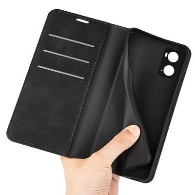 Cazy Wallet Magnetic Hoesje geschikt voor Oppo A96 - Zwart