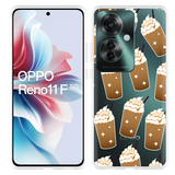 Hoesje geschikt voor Oppo Reno11 F Frappuccino's