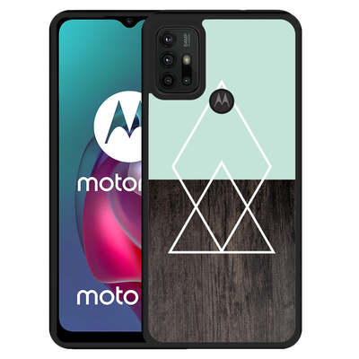 Cazy Hardcase hoesje geschikt voor Motorola Moto G10 - Wood Simplicity