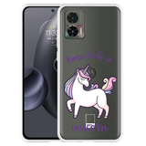 Hoesje geschikt voor Motorola Edge 30 Neo - Born to be a Unicorn