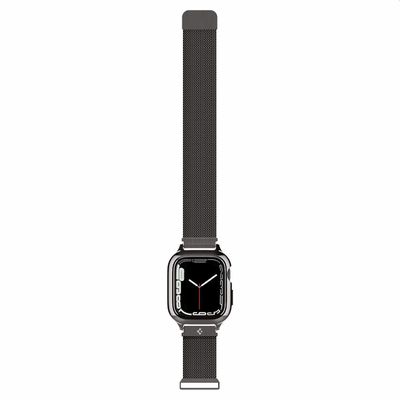Spigen Bandje geschikt voor Apple Watch 7/8/9 45mm - Metal Fit Pro - Graphite