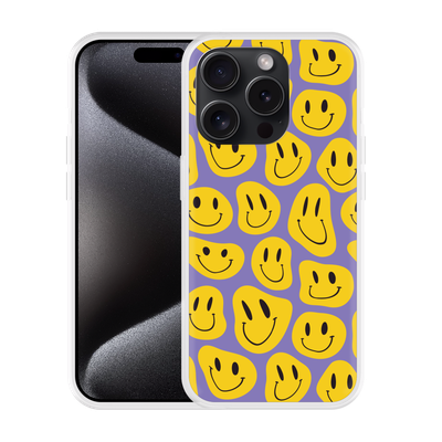 Cazy Hoesje geschikt voor iPhone 15 Pro Max Smileys