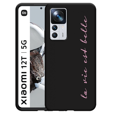 Cazy Hoesje Zwart geschikt voor Xiaomi 12T/12T Pro - La Vie Est Belle