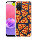 Hoesje geschikt voor Samsung Galaxy A03s - Pizza Party