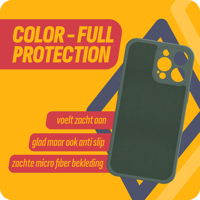 Cazy Soft Color TPU Hoesje geschikt voor iPhone 14 Pro Max - Groen