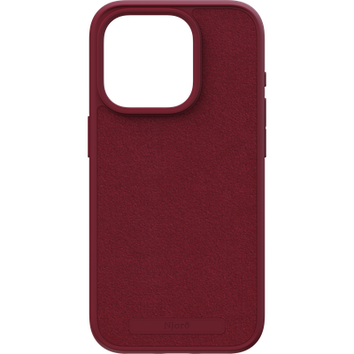 Njord Collections Suede Case iPhone 15 Pro (Red) NA51SU01