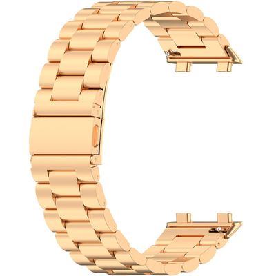 Cazy Oppo Watch 2 46mm Bandje - Metalen Watchband - Rose Goud