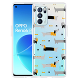Hoesje geschikt voor Oppo Reno6 Pro 5G - Teckels