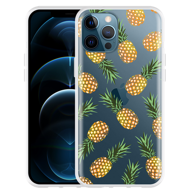 Cazy Hoesje geschikt voor iPhone 12 Pro Max - Ananas