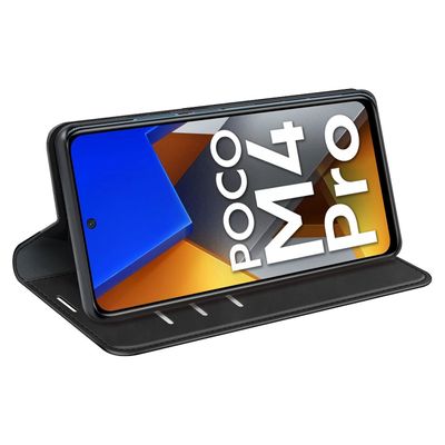 Cazy Wallet Magnetic Hoesje geschikt voor Poco M4 Pro - Zwart