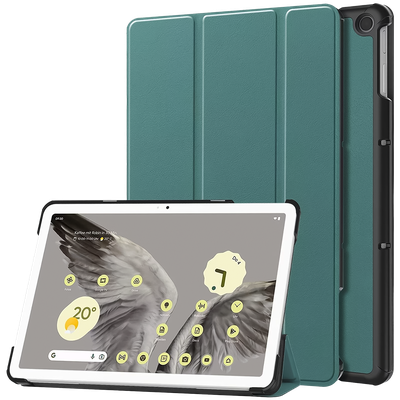Cazy Hoes geschikt voor Google Pixel Tablet - TriFold Tablet Smart Cover - Groen