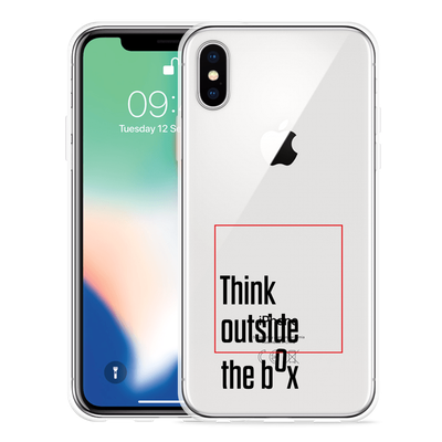 Cazy Hoesje geschikt voor iPhone X - Think out the Box