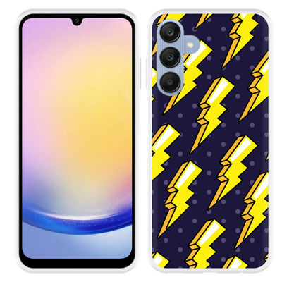 Cazy Hoesje geschikt voor Samsung Galaxy A25 Pop Art Lightning