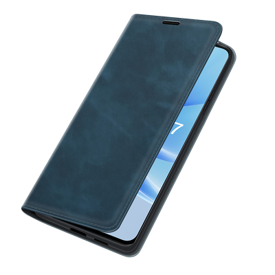 Cazy Wallet Magnetic Hoesje geschikt voor Oppo A17 - Blauw