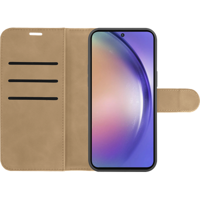 Cazy Uitneembaar Wallet Hoesje voor Samsung Galaxy A15 / A15 5G - Magnetisch 2-in-1 Hoesje met Pasvakjes - Taupe