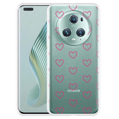 Cazy Hoesje geschikt voor Honor Magic5 Pro Kleine Hartjes