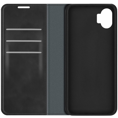 Cazy Wallet Magnetic Hoesje geschikt voor Nothing Phone (1) - Zwart