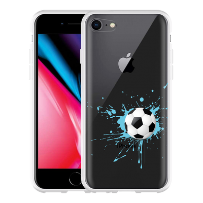 Cazy Hoesje geschikt voor iPhone 8 - Soccer Ball