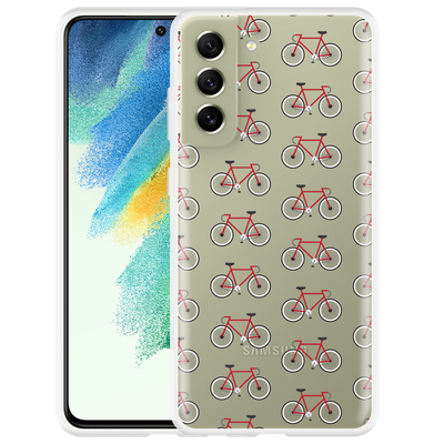 Cazy Hoesje geschikt voor Samsung Galaxy S21 FE - Fietsen