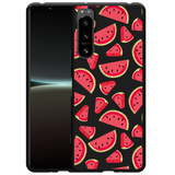 Hoesje Zwart geschikt voor Sony Xperia 5 IV - Watermeloen