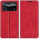 Wallet Magnetic Hoesje geschikt voor Poco X4 Pro - Rood