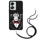 Hoesje met Koord Zwart geschikt voor OnePlus Nord 2T - Smoking Chimp