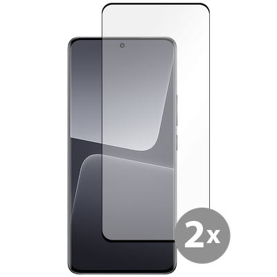 Cazy Tempered Glass Screen Protector geschikt voor Xiaomi 13 Pro - Zwart - 2 stuks