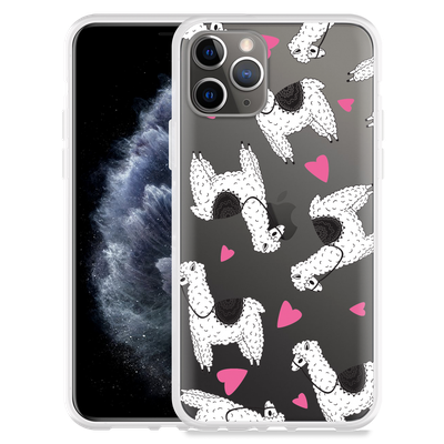 Cazy Hoesje geschikt voor iPhone 11 Pro - Alpaca