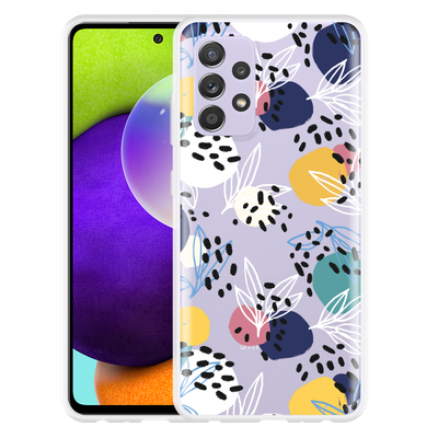 Cazy Hoesje geschikt voor Samsung Galaxy A52 5G - Abstract Flowers