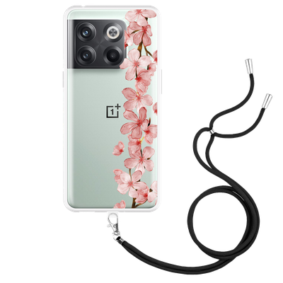 Cazy Hoesje met Koord geschikt voor OnePlus 10T - Flower Branch
