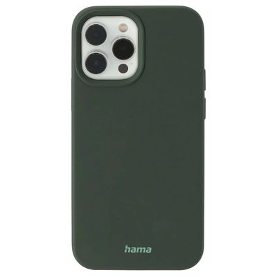 Hama MagCase Finest Feel Pro Cover Hoesje geschikt voor Apple iPhone 13 Pro - Compatibel met Magasafe - TPU materiaal - Zijdezacht afwerking - Krasbestendig - Perfecte Pasvorm - Groen