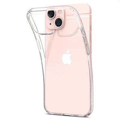 Hoesje geschikt voor iPhone 13 - Spigen Liquid Crystal Case - Transparant