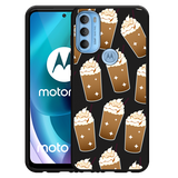 Hoesje Zwart geschikt voor Motorola Moto G71 - Frappuccino's