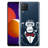 Hoesje geschikt voor Samsung Galaxy M12 - Smoking Chimp