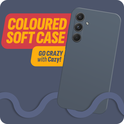 Cazy Soft Color TPU Hoesje geschikt voor Samsung Galaxy A55 - Blauw