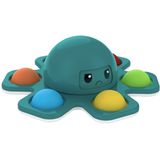 Fidget Spinner met Pop Up Bubble - Face Changing Octopus - Groen