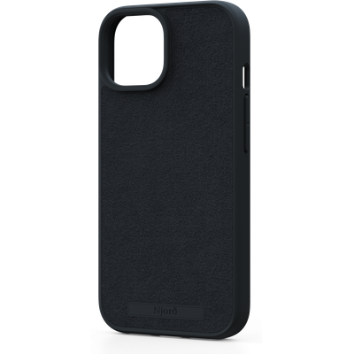 Njord Collections Hoesje geschikt voor iPhone 15 - Suede Comfort+ - 2m valbescherming - Duurzaam materiaal - Zwart