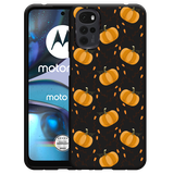 Hoesje Zwart geschikt voor Motorola Moto G22 - Pumpkins