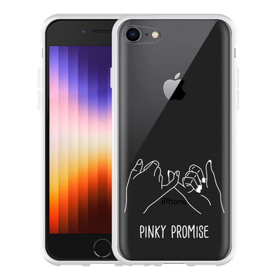 Cazy Hoesje geschikt voor iPhone SE 2022 - Pinky Promise