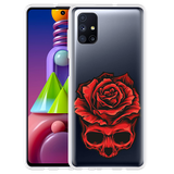 Hoesje geschikt voor Samsung Galaxy M51 - Red Skull