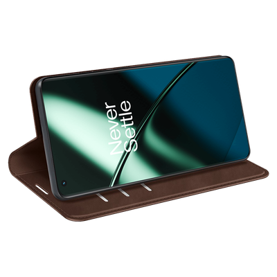 Cazy Wallet Magnetic Hoesje geschikt voor OnePlus 11 - Bruin