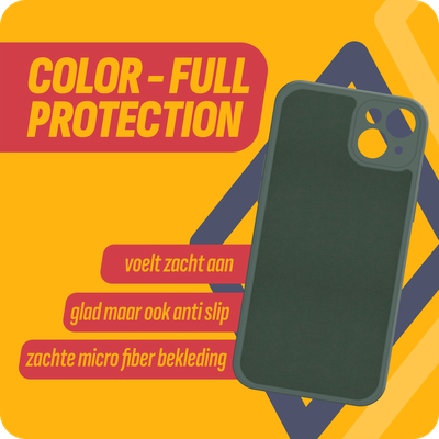 Cazy Soft Color TPU Hoesje geschikt voor iPhone 15 Plus - Groen