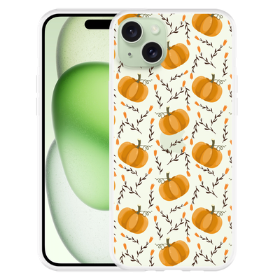 Cazy Hoesje geschikt voor iPhone 15 Plus Pumpkins