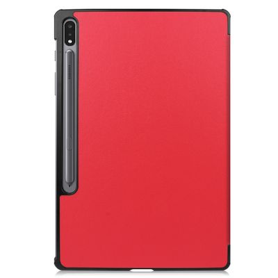 Cazy Hoes geschikt voor Samsung Galaxy Tab S8 - TriFold Tablet Smart Cover - Rood