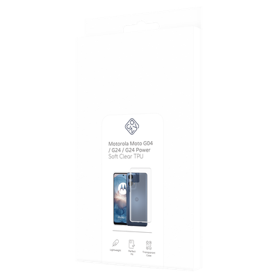 Cazy Soft TPU Hoesje geschikt voor Motorola Moto G04/G24/G24 Power - Transparant