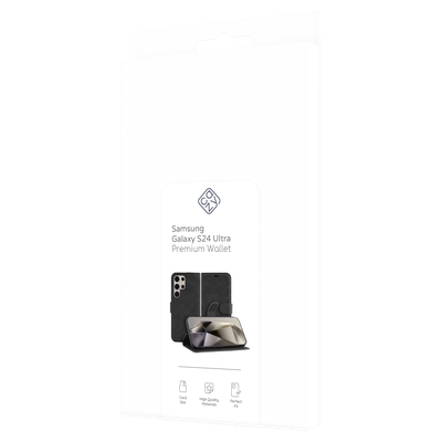 Cazy Premium Wallet Hoesje geschikt voor Samsung Galaxy S24 Ultra - Zwart