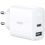 Aukey 32W USB / USB-C Power Delivery Thuislader - Wit
