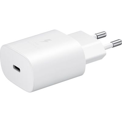 Samsung USB-C Adapter 25W Super Fast Charging (Power Delivery) + Samsung USB-C Kabel - Wit